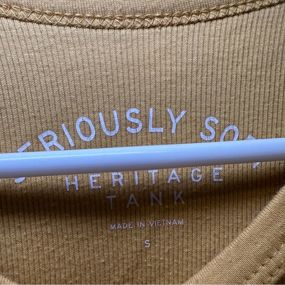 Aeropostale Mustard Yellow Seriously Soft Heritage Tank S - Picture 3 of 7